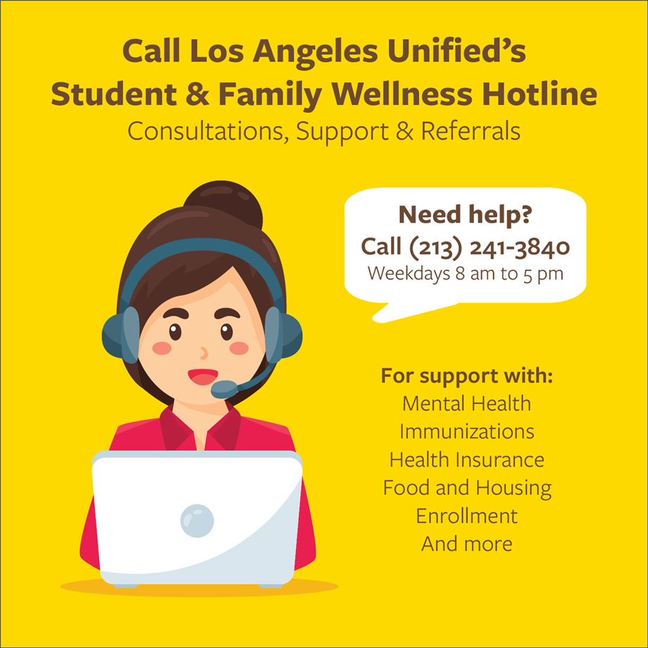 Student and Family Wellness Hotline 